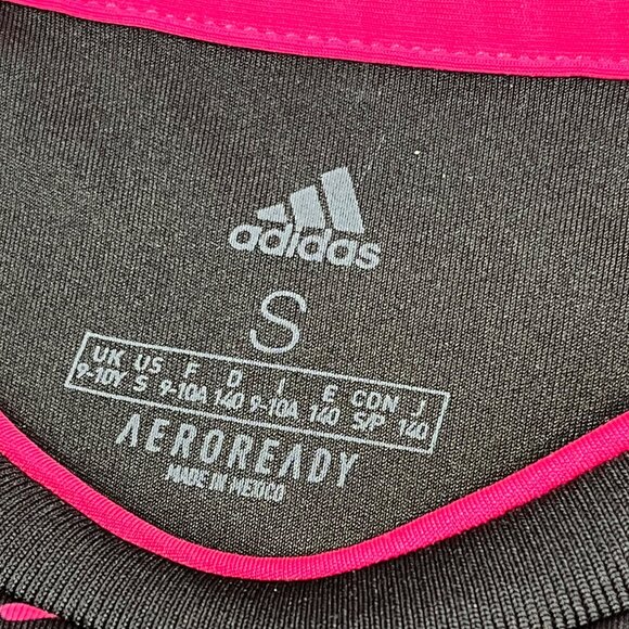 Adidas Boys Mexico 2021 National Soccer Team Black & Pink Aeroready Jersey Small - Picture 8 of 9